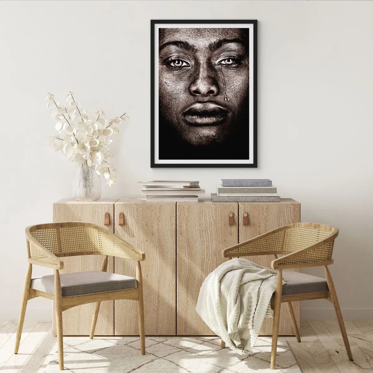 Poster in black frame - One Tear - 40x50 cm