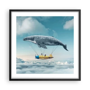 Poster in black frame - Why Not? - 50x50 cm