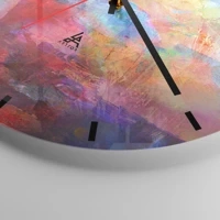 Clock face with lines