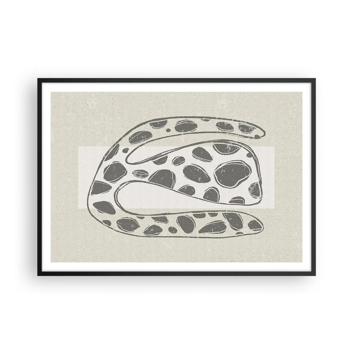 Poster in black frame - Curious Creature - 100x70 cm