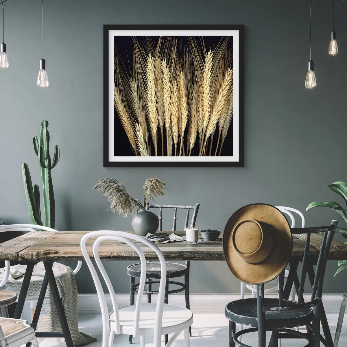 Poster in black frame - Rustic Magic - 30x30 cm