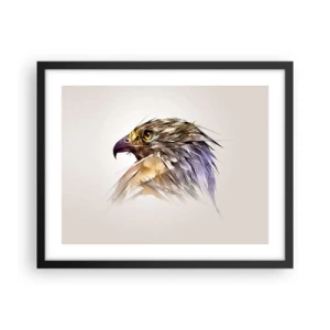 Poster in black frame - Portrait of a Warrior - 50x40 cm