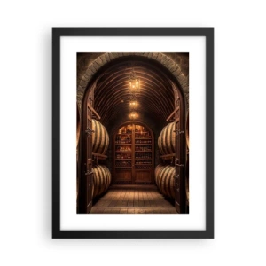 Poster in black frame - Atmospheric Cellar - 30x40 cm