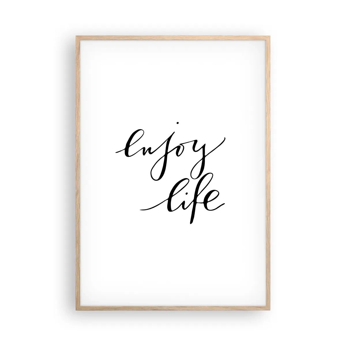Poster in light oak frame - Nothing to Add… - 70x100 cm