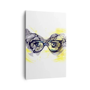 Canvas picture - Through Blue Glasses - 80x120 cm