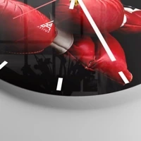 Clock face with lines