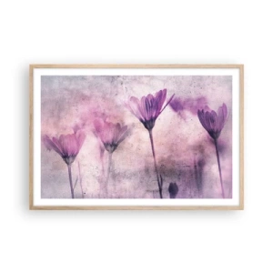 Poster in light oak frame - Dream of Flowers - 91x61 cm