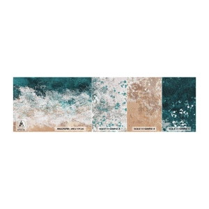 Photo Wallpaper Sample Standard Eco - Sea Tales - Water, Beach, Sea - 100x30 cm