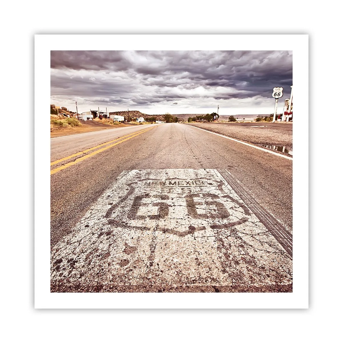 Poster - Mother Road - American Legend - 60x60 cm