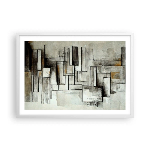 Poster in white frmae - Power of Simplicity - 70x50 cm