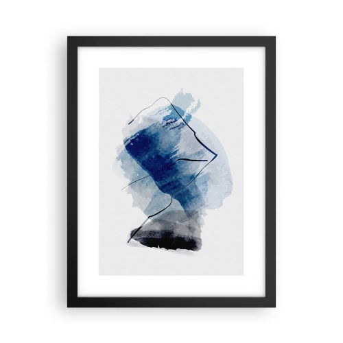 Poster in black frame - Ice Mountain - 30x40 cm