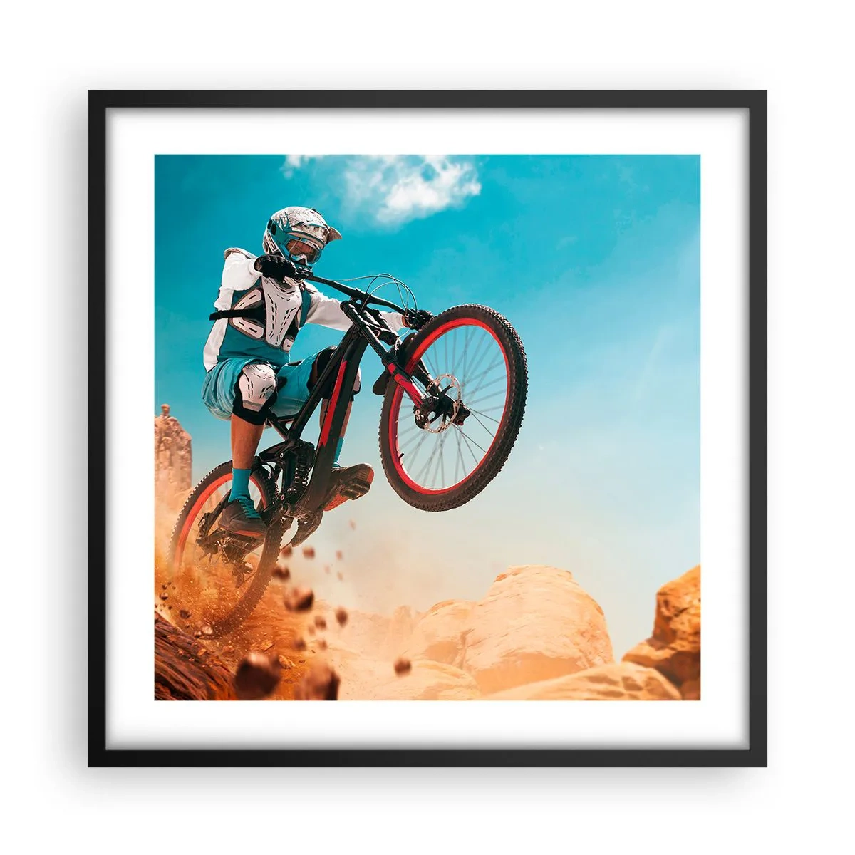 Poster in black frame - Madness on Wheels - 50x50 cm