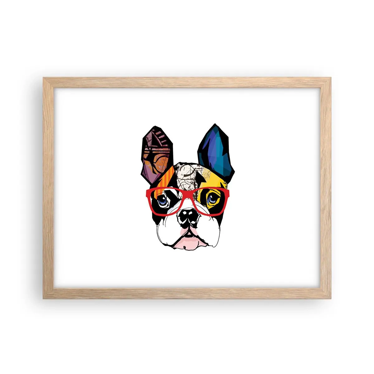 Poster in light oak frame - Intellectual - 40x30 cm