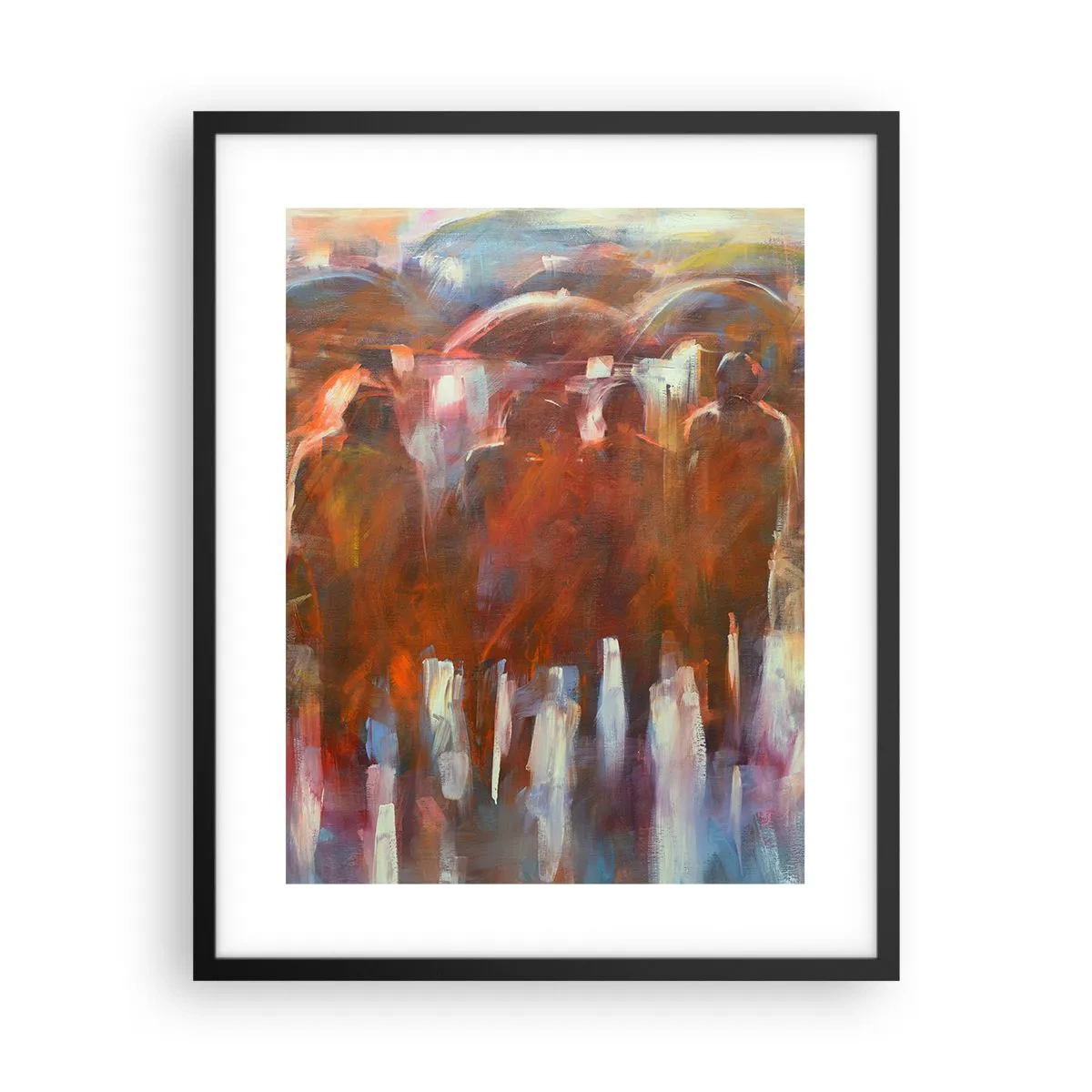 Poster in black frame - Equal in Rain and Fog - 40x50 cm