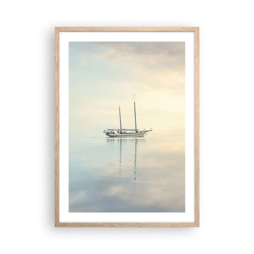 Poster in light oak frame - In the Sea of Silence - 50x70 cm