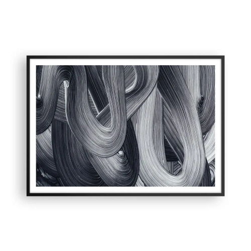 Poster in black frame - Fluidity of Reality - 100x70 cm