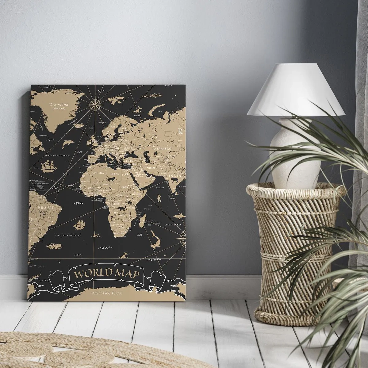 Canvas picture - Borders of My World - 55x100 cm