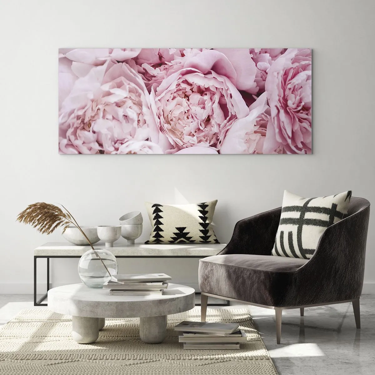 Glass picture - Cuddly and Fragrant - 120x50 cm