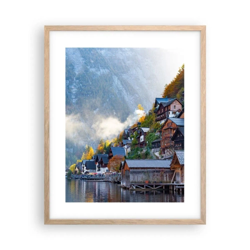 Poster in light oak frame - Alpine Atmosphere - 40x50 cm