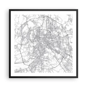 Poster in black frame - Roman Circle - 60x60 cm