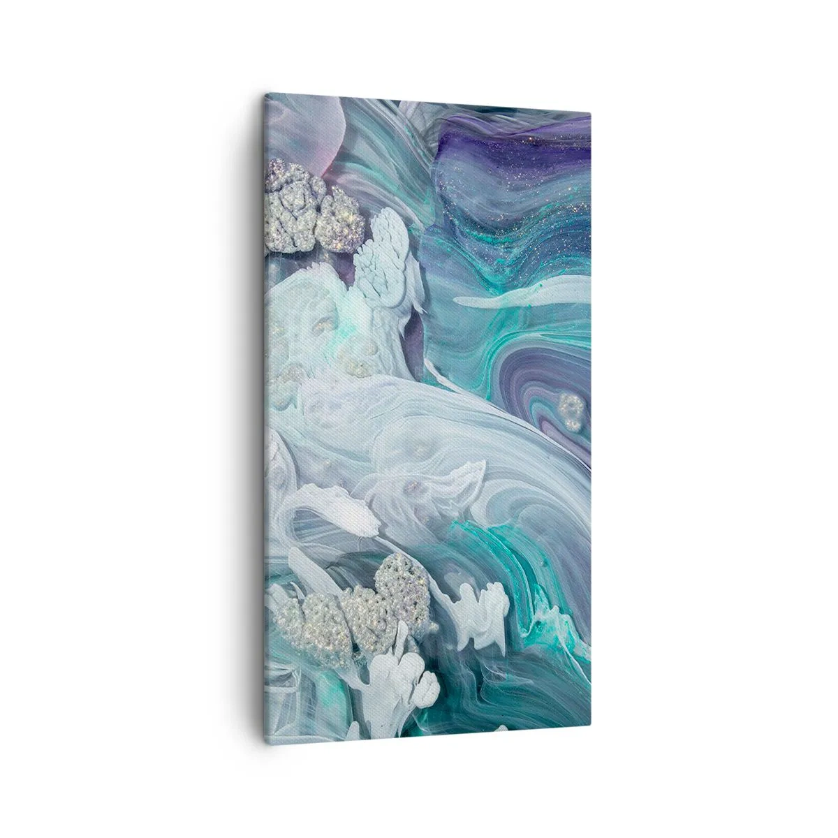 Canvas picture - Currents of Blue - 45x80 cm