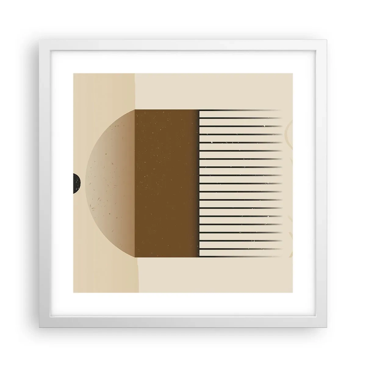 Poster in white frmae - Different States - 40x40 cm