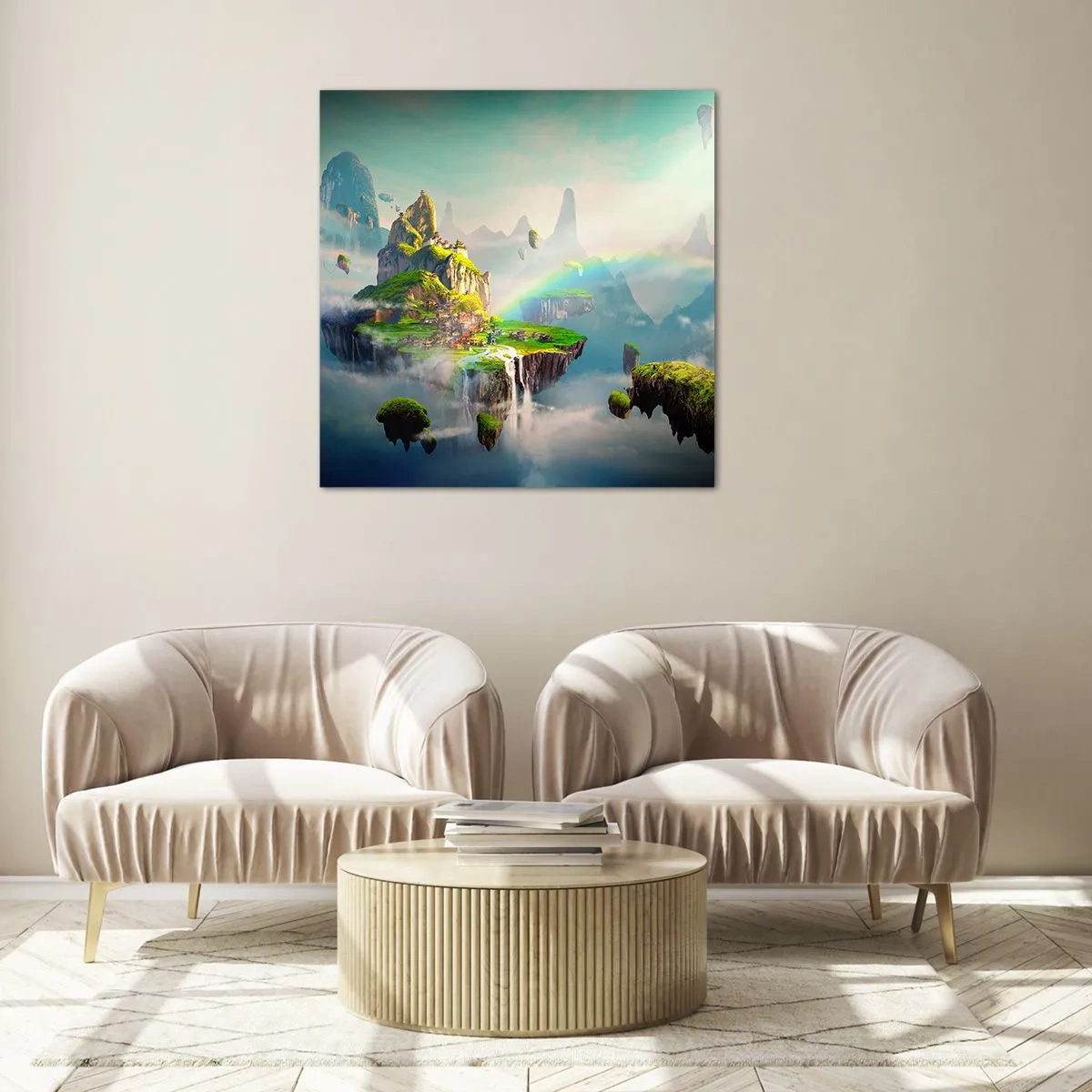Glass picture - Internal Heaven - Happy Islands - 70x70 cm