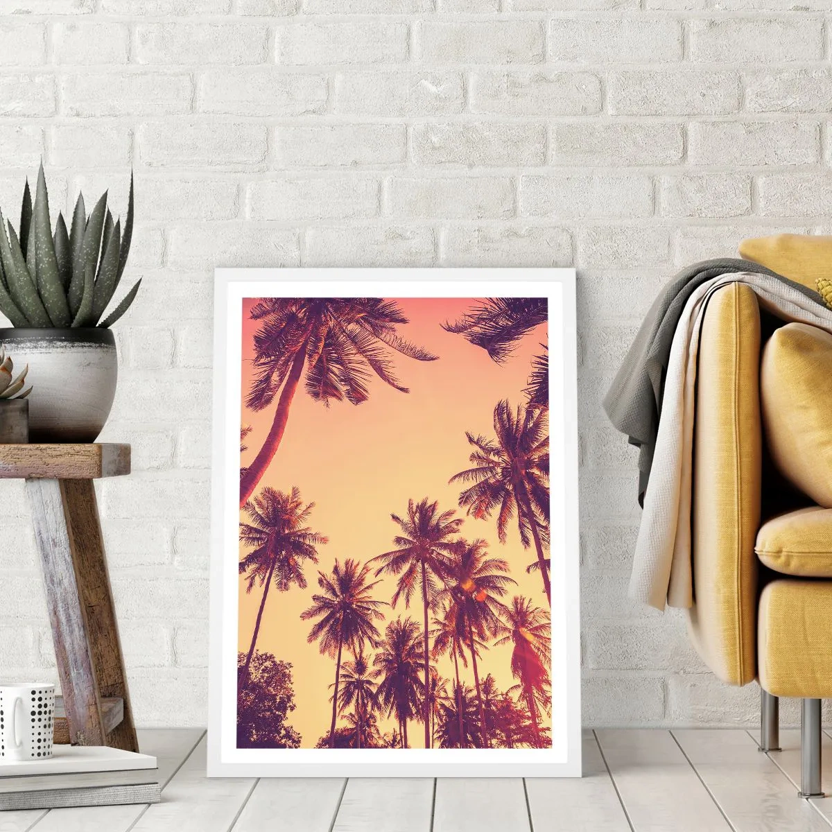 Poster in white frmae - Tropical Variation - 50x70 cm