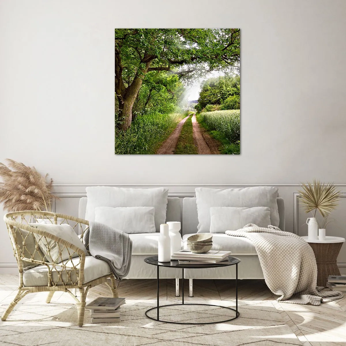 Glass picture - Et in Arcadia Ego - 70x70 cm