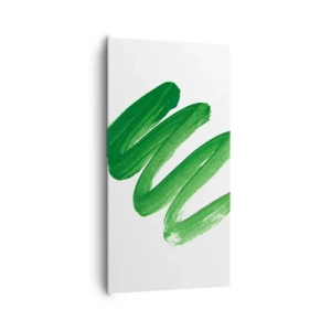 Canvas picture - Green Joke - 65x120 cm