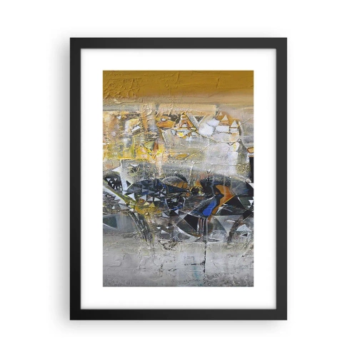 Poster in black frame - All Will Work out - 30x40 cm