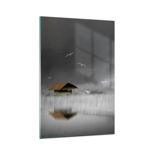 Glass picture - Shelter from the Rain - 80x120 cm