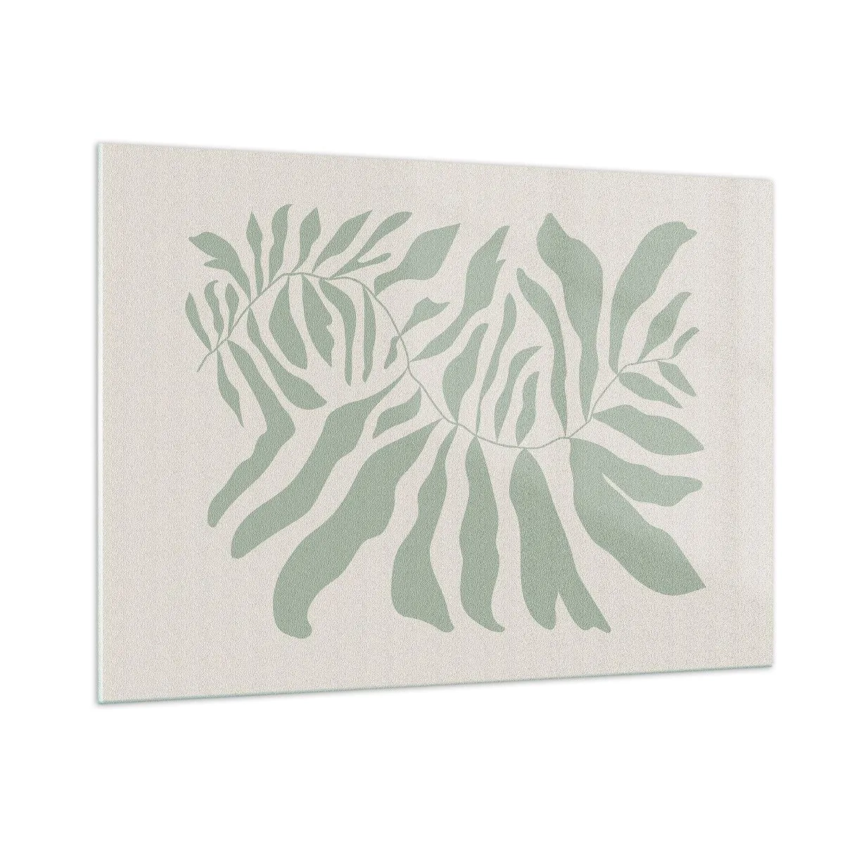 Glass picture - Emerald Branch - 100x70 cm