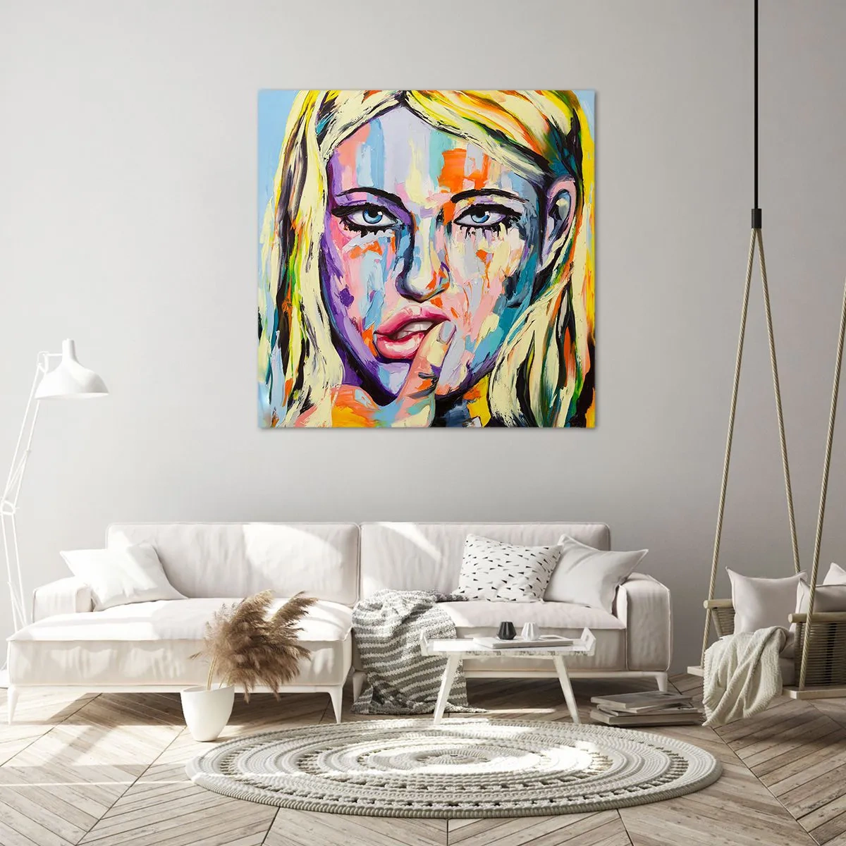 Canvas picture - Look Her Straight in the Eyes - 30x30 cm