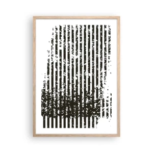 Poster in light oak frame - Rhythm and Noise - 50x70 cm