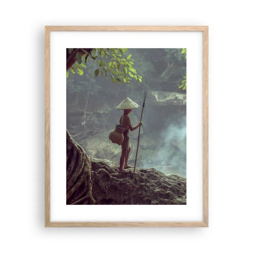 Poster in light oak frame - Friends with Nature - 40x50 cm