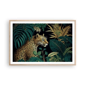 Poster in light oak frame - Host in the Jungle - 91x61 cm