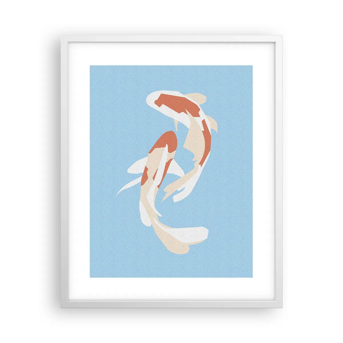 Poster in white frmae - Spontaneous Synchronised Swim - 40x50 cm