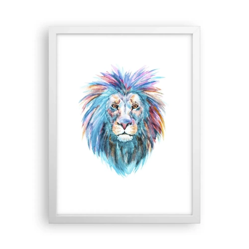 Poster in white frmae - Electrifying Aura - 30x40 cm