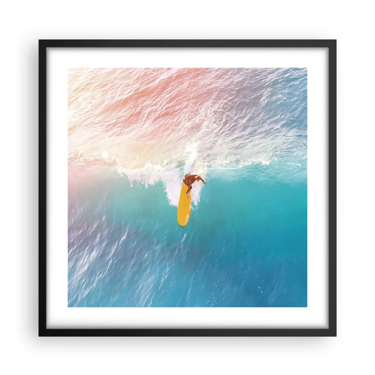 Poster in black frame - Ocean Rider - 50x50 cm