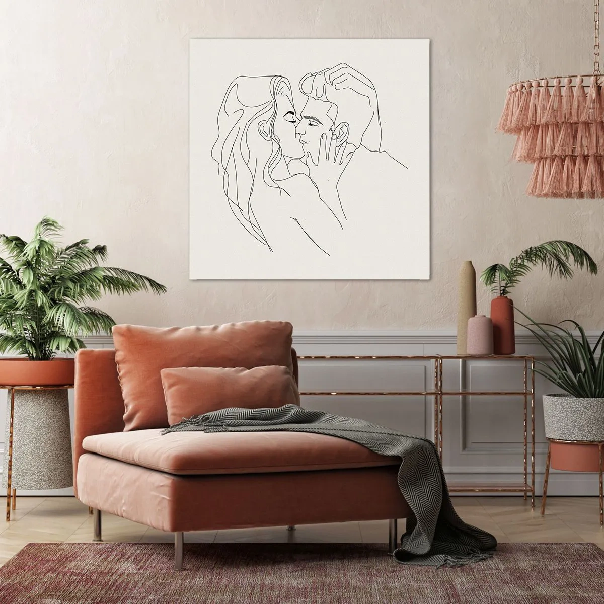 Canvas picture - Tangled up by a Feeling - 70x70 cm