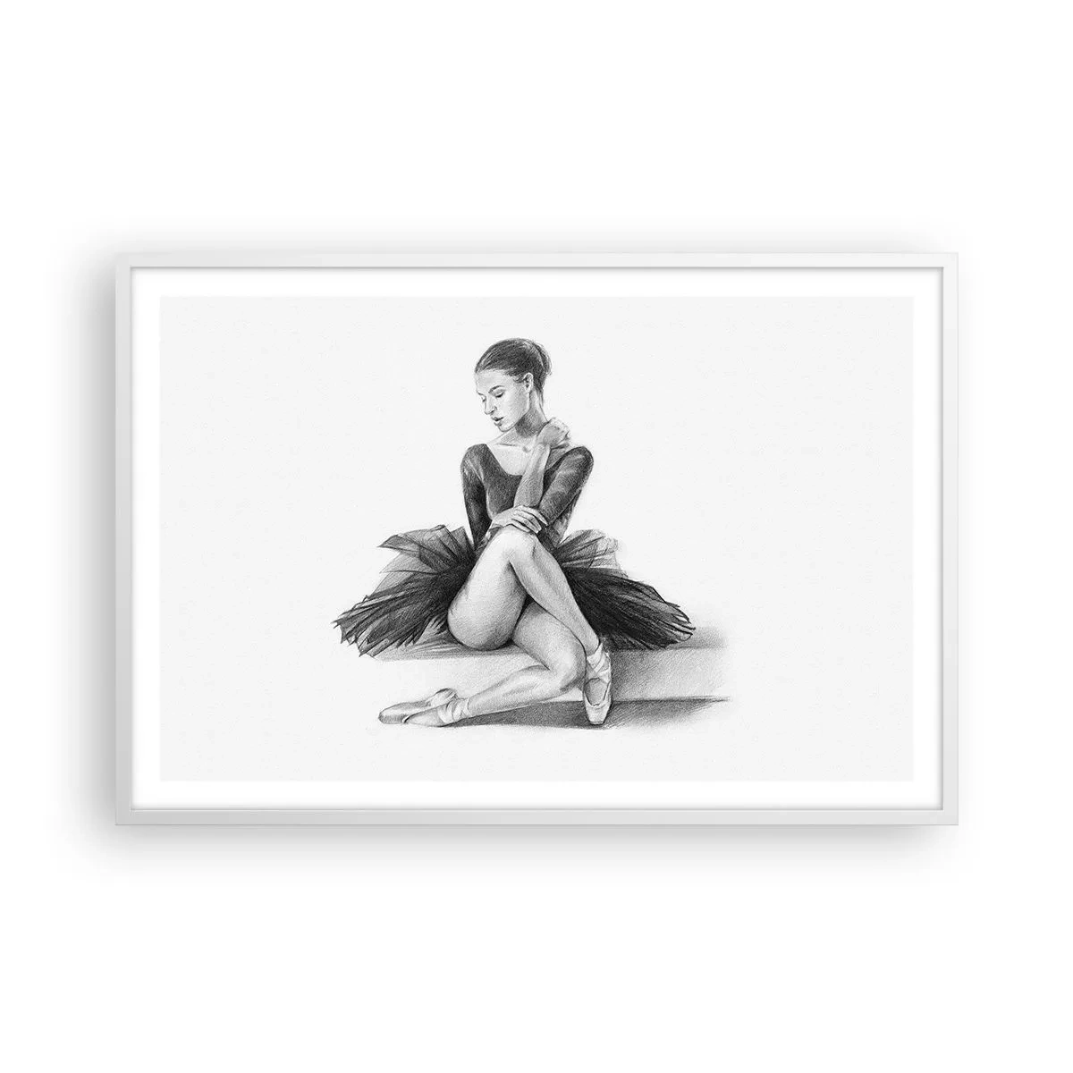 Poster in white frmae - Enchanted by a Dance - 91x61 cm