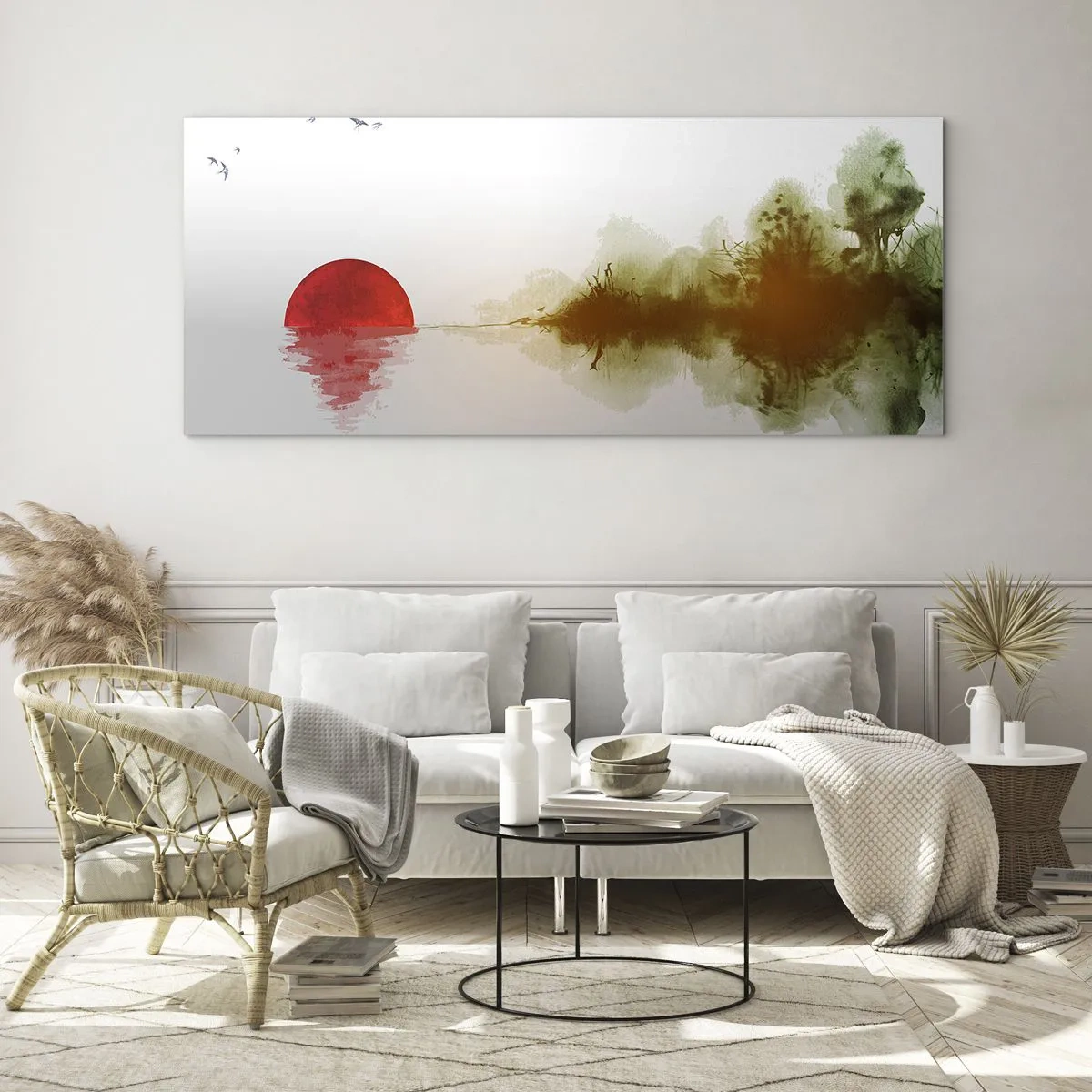 Glass picture - Promise of Peace - 100x40 cm
