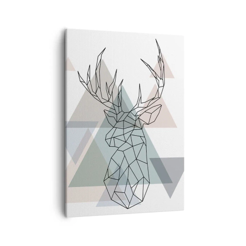 Canvas picture - In a Geometrical Forest - 50x70 cm