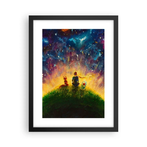 Poster in black frame - Love and Friendship - Whole World - 30x40 cm