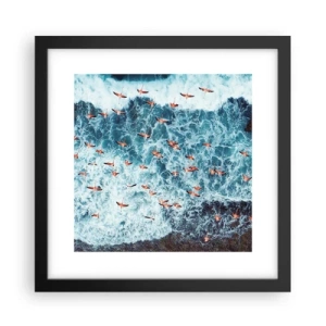 Poster in black frame - Seaside Parade - 30x30 cm