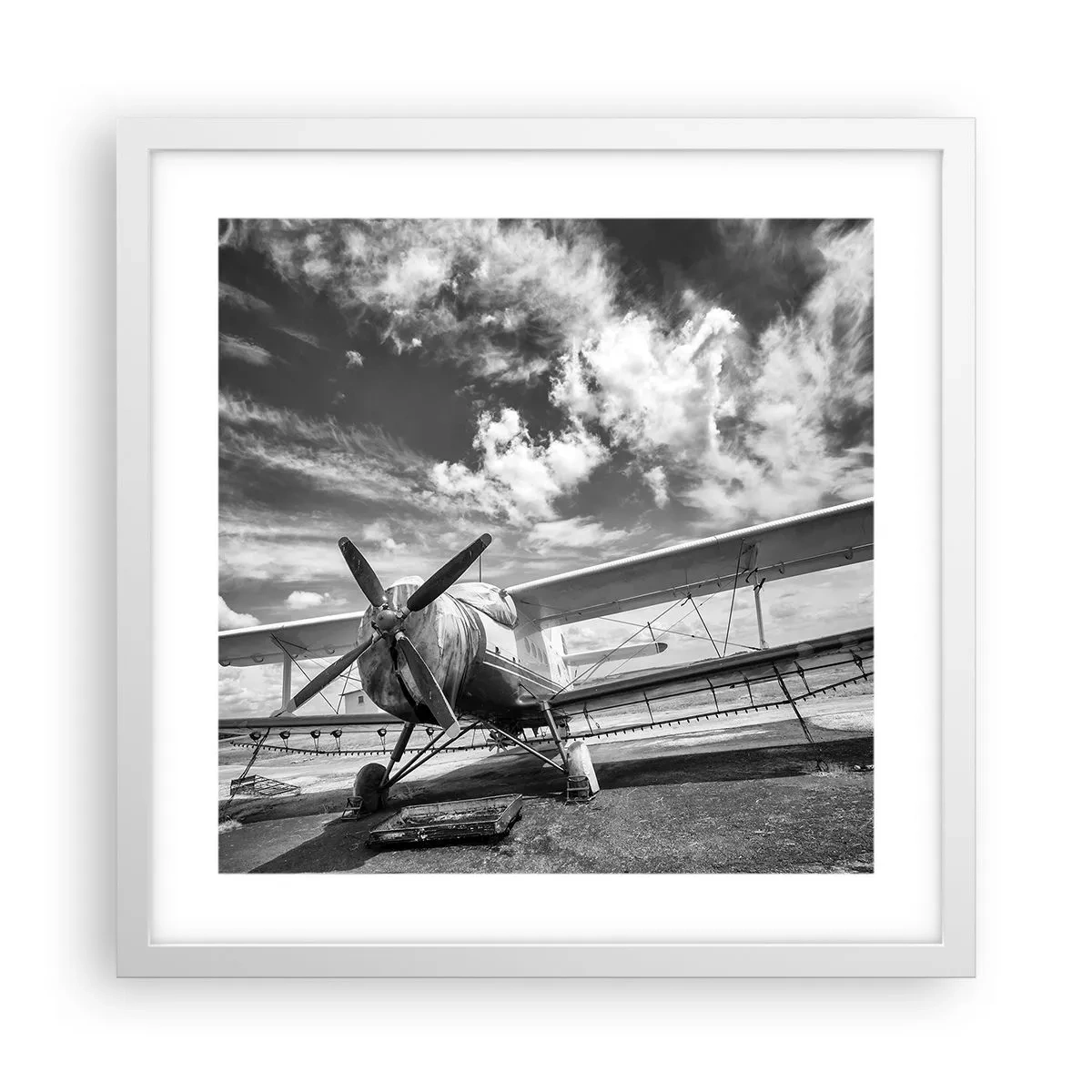 Poster in white frmae - I Can't Wait! - 40x40 cm