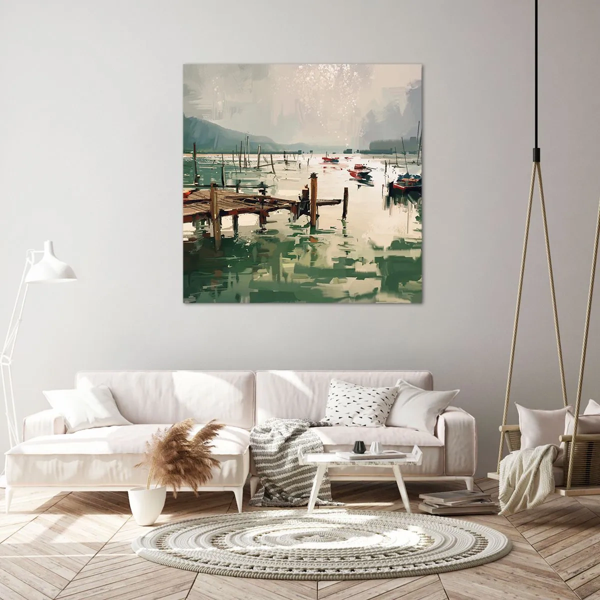 Canvas picture - Coated in Melted Moon - 50x50 cm