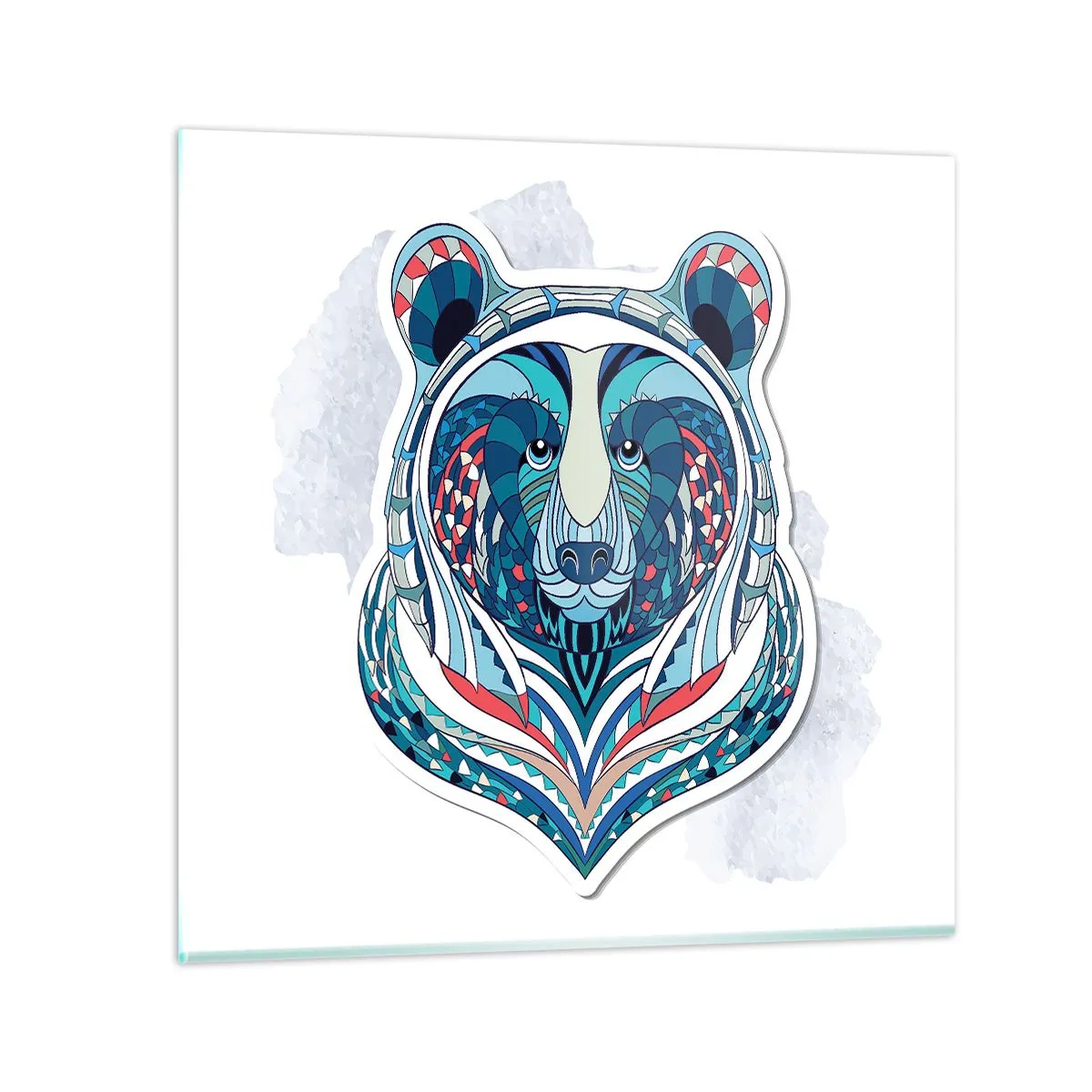Glass picture - Eviva Grenlandia! - 70x70 cm