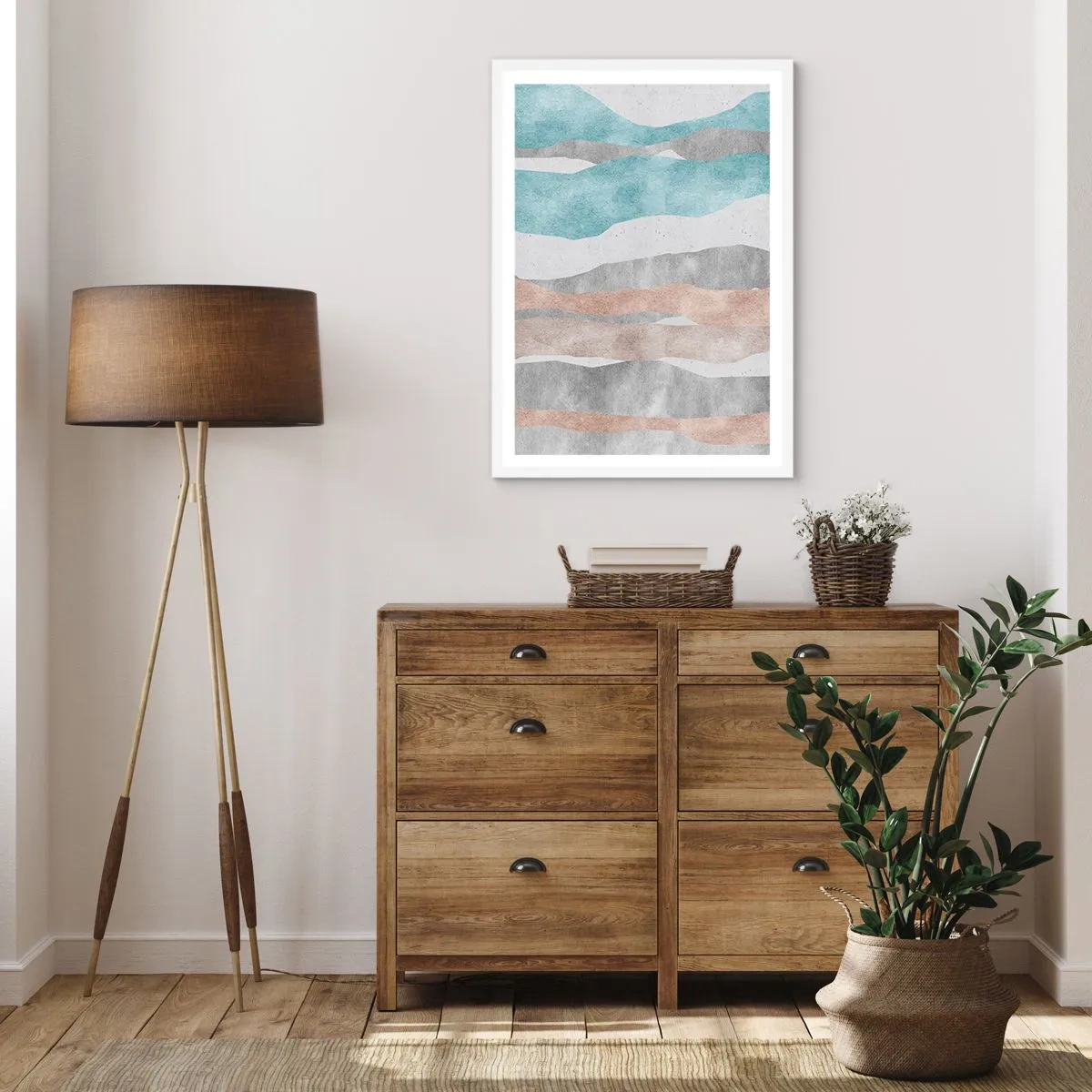 Poster in white frmae - Study of Continuity - 30x40 cm
